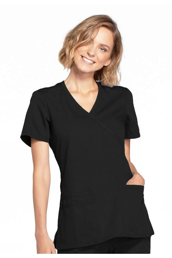 Workwear Originals Women's Scrubs Top Mock Wrap WW650