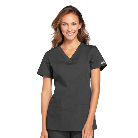 Cherokee Workwear Originals Women's Scrubs V-Neck Top with 3 Pockets - WW645