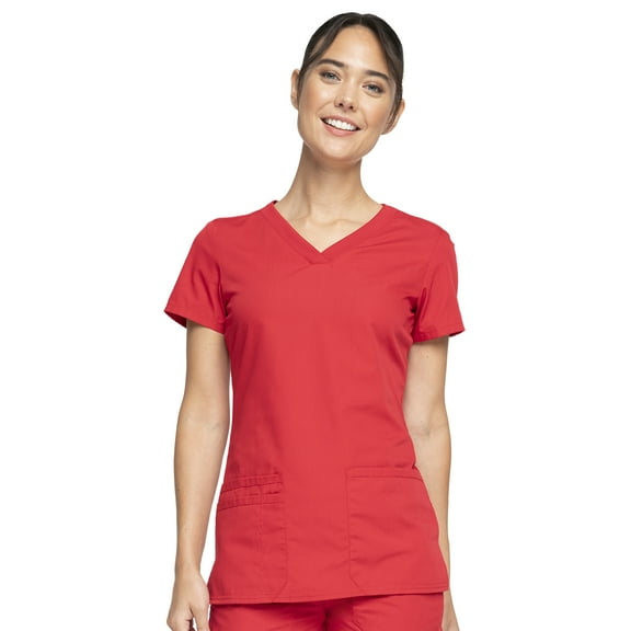 Cherokee Workwear Originals Women's Scrubs V-Neck Top with 3 Pockets - WW645