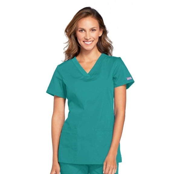 Cherokee Workwear Originals Women's Scrubs V-Neck Top with 3 Pockets - WW645