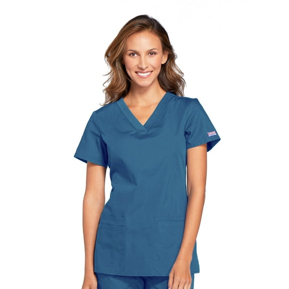 Cherokee Workwear Originals Women's Scrubs V-Neck Top with 3 Pockets - WW645