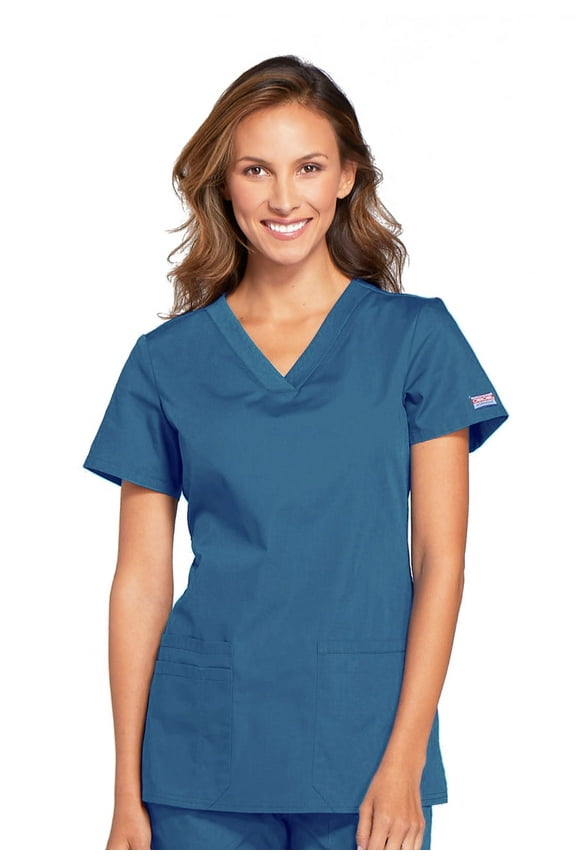 Workwear Originals Women's Scrubs V-Neck Top with 3 Pockets - WW645