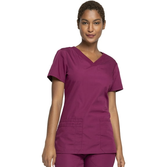 Cherokee Workwear Originals Women's Scrubs V-Neck Top with 3 Pockets - WW645