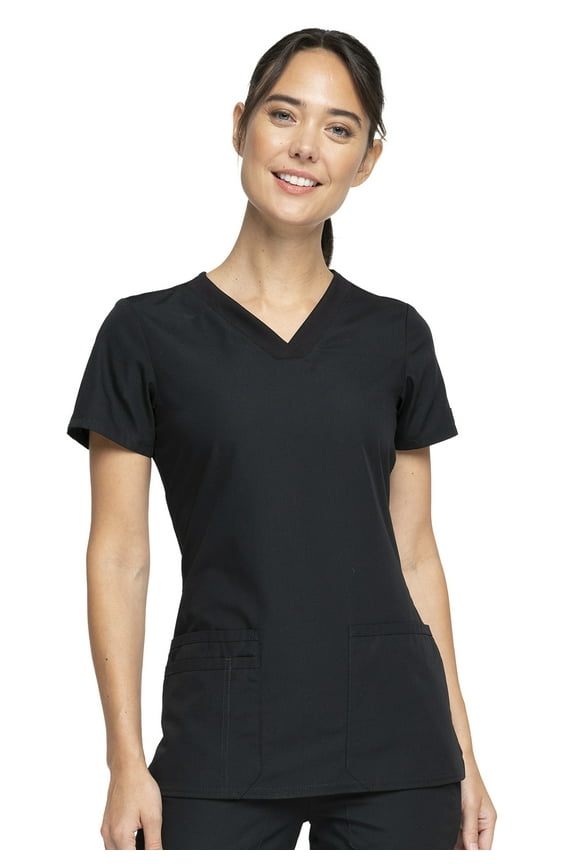 Workwear Originals Women's Scrubs V-Neck Top with 3 Pockets - WW645