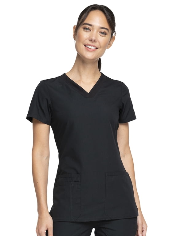Workwear Originals Women's Scrubs V-Neck Top with 3 Pockets - WW645