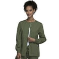 thumbnail image 1 of Cherokee Workwear Prints Women's Scrubs Jacket Snap Front Warm Up 4350, 1 of 6