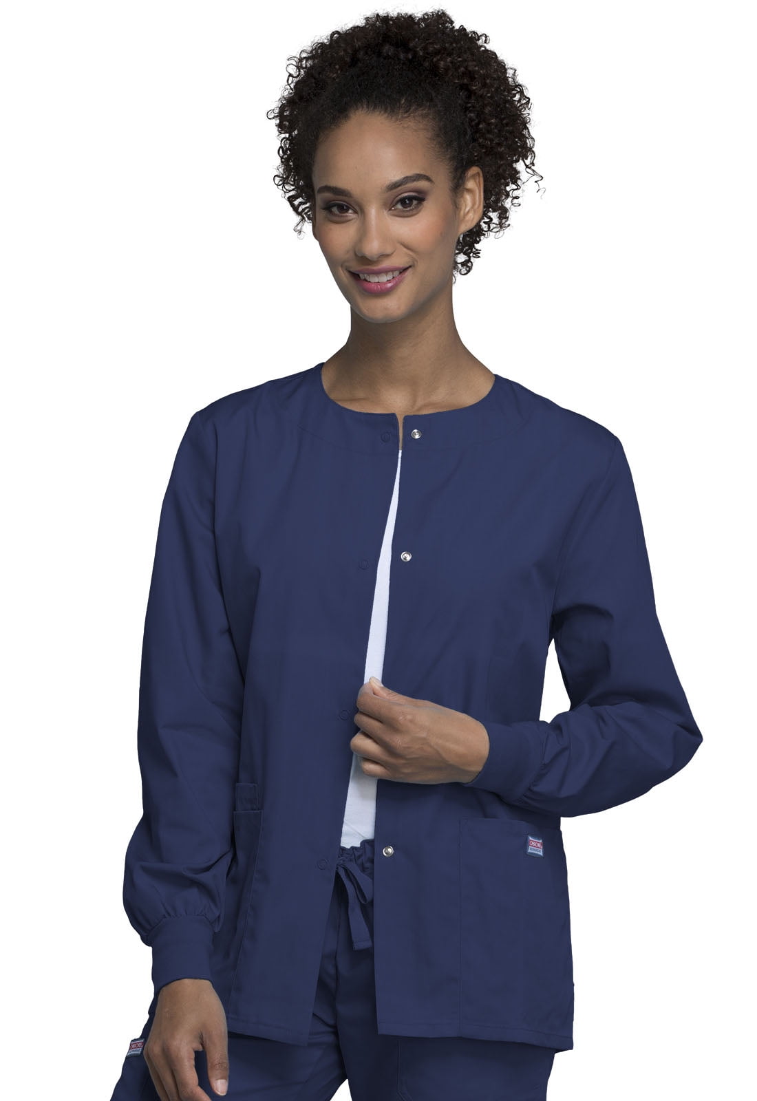 Cherokee Workwear Women's Medical Nursing Uniform Coats, Plus Size