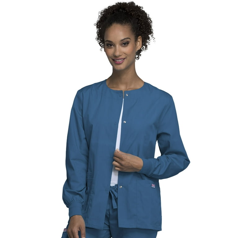 Cherokee Workwear Women's Plus Size Nursing Medical Coats Uniform
