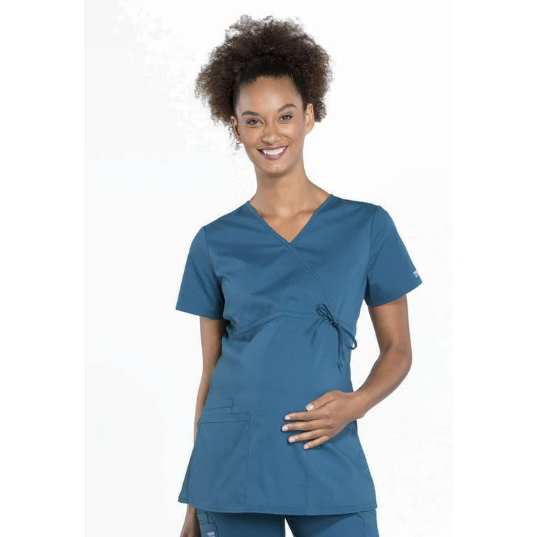 Cherokee mock wrap top sale
