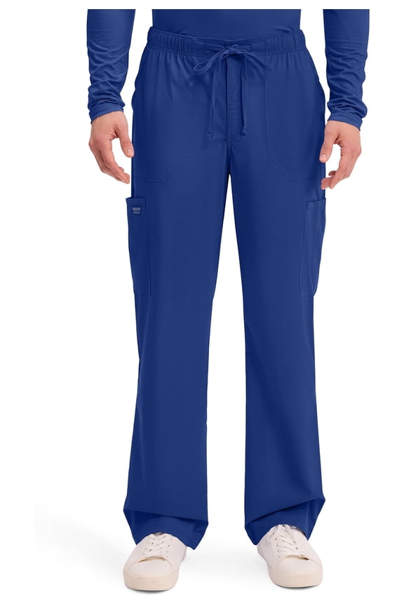 Workwear Professionals Men Scrubs Pant Tapered Leg Drawstring Cargo WW190