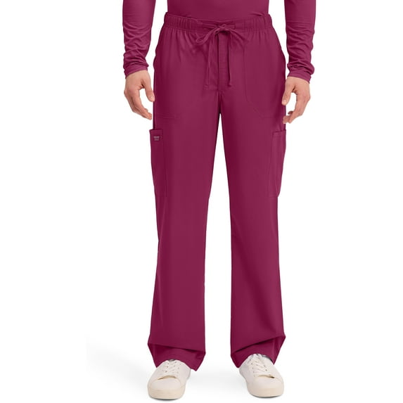 Cherokee Workwear Professionals Men Scrubs Pant Tapered Leg Drawstring Cargo WW190