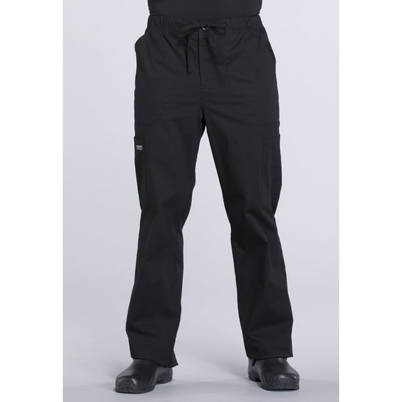Cherokee Workwear Professionals Men Scrubs Pant Tapered Leg Drawstring Cargo WW190