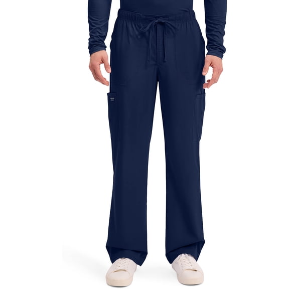 Cherokee Workwear Professionals Men Scrubs Pant Tapered Leg Drawstring Cargo WW190