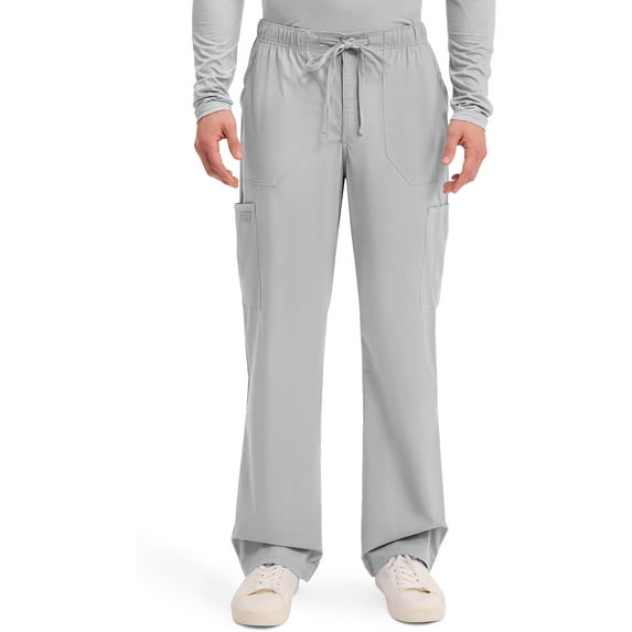 Cherokee Workwear Professionals Men Scrubs Pant Tapered Leg Drawstring Cargo WW190