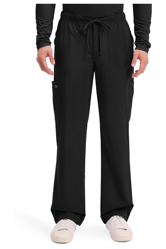 Workwear Professionals Men Scrubs Pant Tapered Leg Drawstring Cargo WW190
