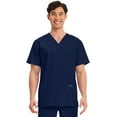 thumbnail image 1 of Cherokee Workwear Professionals Men Scrubs Top V-Neck WW695, Navy, 1 of 9