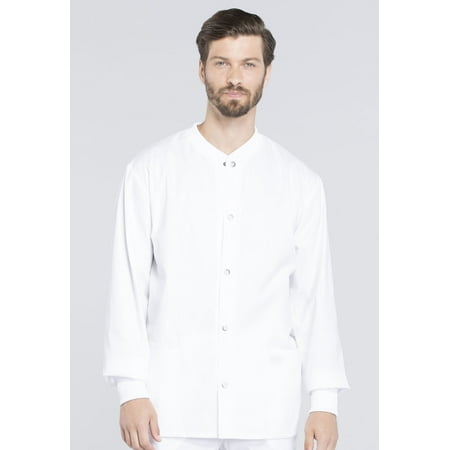Cherokee Workwear Professionals Men Warm Up Scrubs Jacket Snap Front WW360