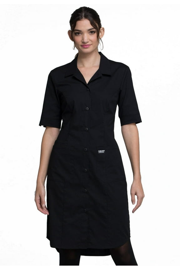 Workwear Professionals Women's Scrubs Dress Button Front WW500