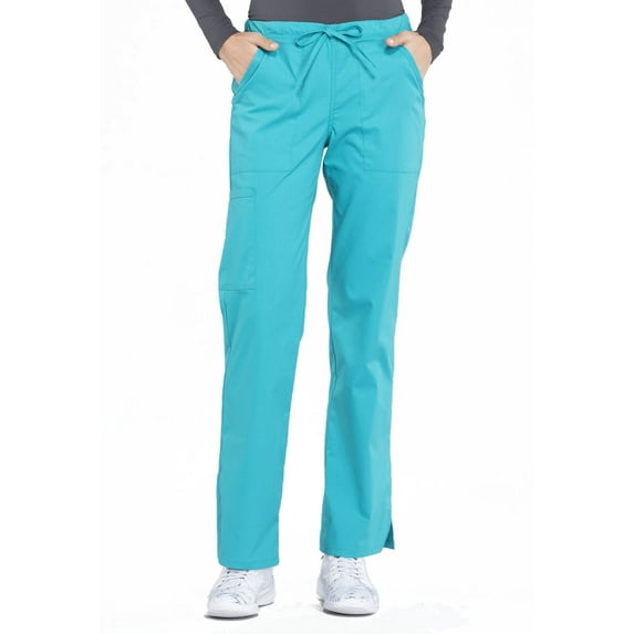 Cherokee Workwear Professionals Women's Scrubs Pant Mid Rise Straight Leg Drawstring WW160