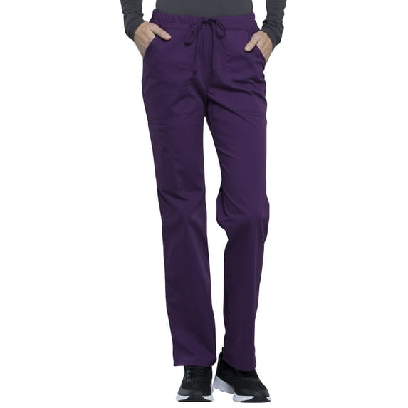 Cherokee Workwear Professionals Women's Scrubs Pant Mid Rise Straight Leg Drawstring WW160