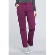 Cherokee Workwear Professionals Womens Scrubs Pant Mid Rise Straight Leg Drawstring WW160