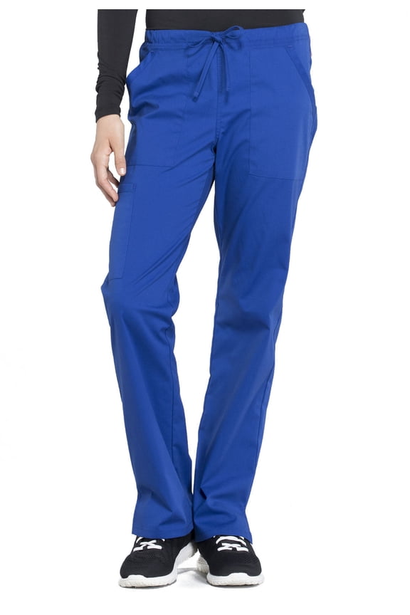 Workwear Professionals Women's Scrubs Pant Mid Rise Straight Leg Drawstring WW160