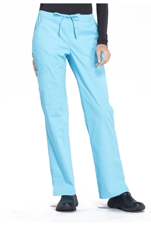 Workwear Professionals Women's Scrubs Pant Mid Rise Straight Leg Drawstring WW160