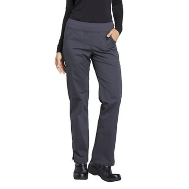 Cherokee Workwear Professionals Women's Scrubs Pant Mid Rise Straight Leg Pull-On Cargo WW170
