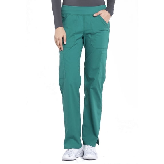 Cherokee Workwear Professionals Women's Scrubs Pant Mid Rise Straight Leg Pull-On Cargo WW170