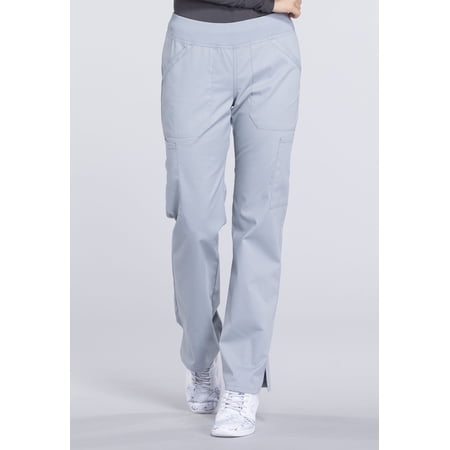 Cherokee Workwear Professionals Women's Scrubs Pant Mid Rise Straight Leg Pull-On Cargo WW170