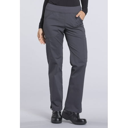 Cherokee Workwear Professionals Women's Scrubs Pant Mid Rise Straight Leg Pull-On Cargo WW170