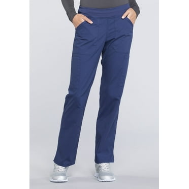 Cherokee Workwear Professionals Women's Scrubs Pant Mid Rise Straight Leg Pull-On Cargo WW170