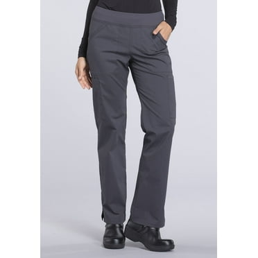 Cherokee Workwear Professionals Women's Scrubs Pant Mid Rise Straight Leg Pull-On Cargo WW170