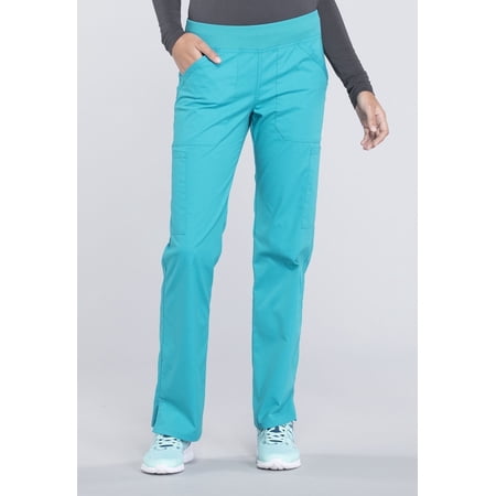 Cherokee Workwear Professionals Women's Scrubs Pant Mid Rise Straight Leg Pull-On Cargo WW170