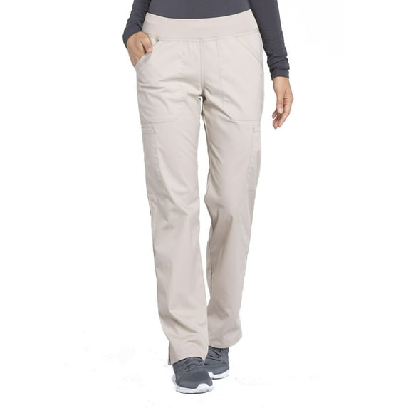 Cherokee Workwear Professionals Women's Scrubs Pant Mid Rise Straight Leg Pull-On Cargo WW170