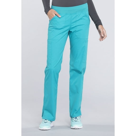 Cherokee Workwear Professionals Women's Scrubs Pant Mid Rise Straight Leg Pull-On Cargo WW170