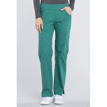 Cherokee Workwear Professionals Women's Scrubs Pant Mid Rise Straight Leg Pull-On Cargo WW170