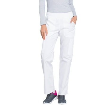 Cherokee Workwear Professionals Women's Scrubs Pant Mid Rise Straight Leg Pull-On Cargo WW170