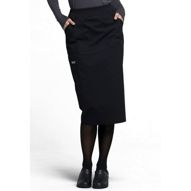 Cherokee Workwear Professionals Women's Scrubs Skirt 30" Knit Waistband