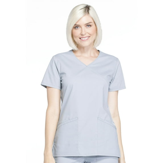 Cherokee Workwear Professionals Women's Scrubs Top Mock Wrap WW655