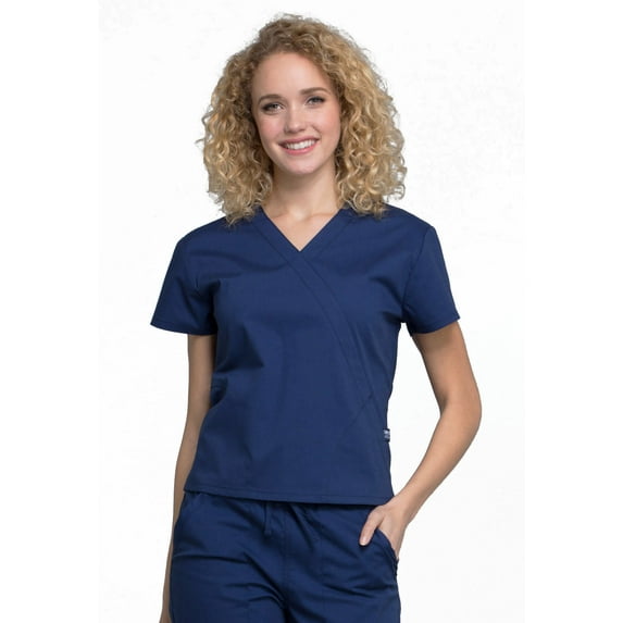 Cherokee Workwear Professionals Women's Scrubs Top Mock Wrap WW705