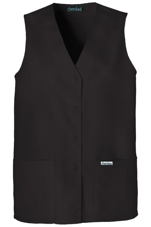 Workwear Professionals Women's Scrubs Vest Button Front 1602