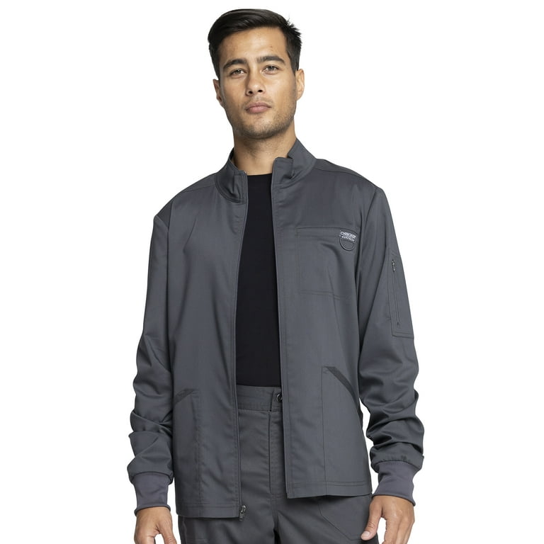 Cherokee Workwear Revolution Men Scrubs Jacket Zip Front WW320