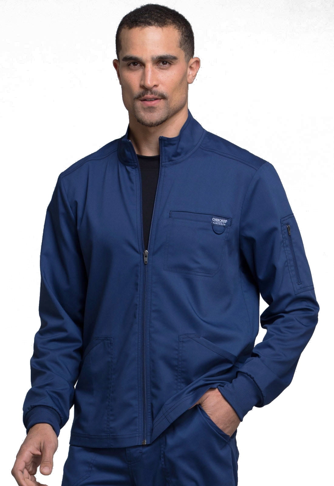 Cherokee Workwear Revolution Men Scrubs Jacket Zip Front WW320 Walmart
