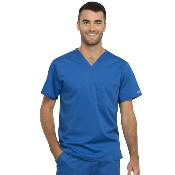 Cherokee Workwear Revolution Men & Women's Scrubs Top 1 Pocket V-Neck WW625