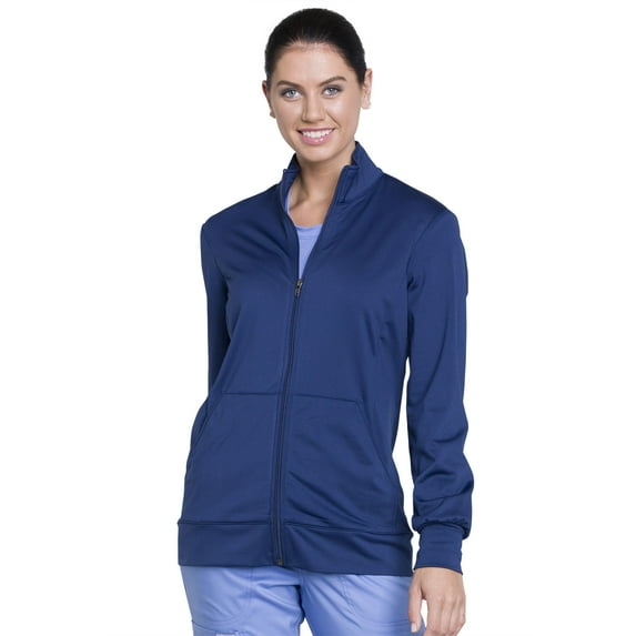 Cherokee Workwear Revolution Men & Women's Warm Up Scrubs Jacket Zip Front Knit WW370