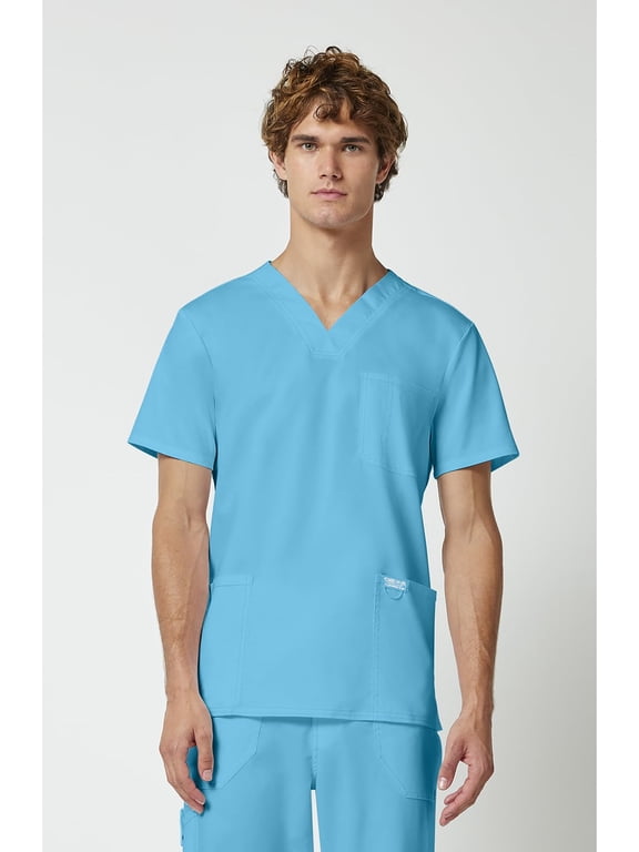 Workwear Revolution Mens Scrub Top V-Neck 3 Pockets