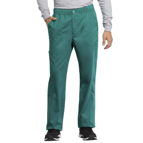 Cherokee Workwear Revolution Tech Men Scrubs Pant Mid Rise Straight Leg Zip Fly WW250AB