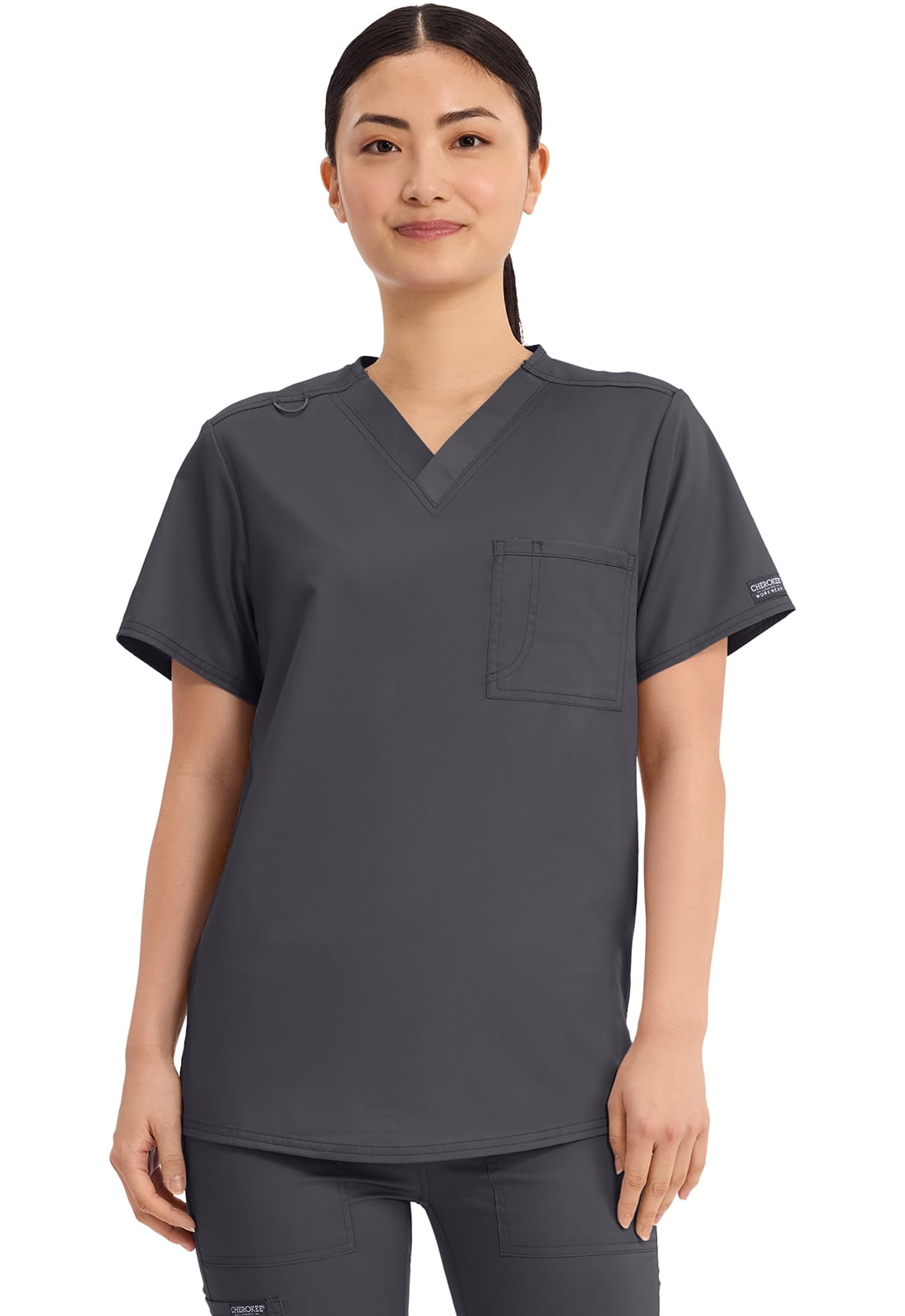 【ゆり】10/1まで　APRON TOPS/CHARCOAL GRAY1番 ゆり】10/1まで APRON TOPS/CHARCOAL GRAY1番 SOFT MILAN APRON ROUND