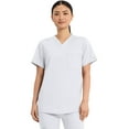 thumbnail image 1 of Cherokee Workwear Revolution Unisex Scrubs Top, 1 Pocket V-Neck, WW625, XXS, White, 1 of 10